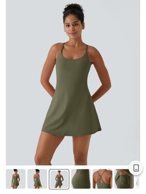 Halara SoftlyZero™ Plush Backless Active Dress-Easy Peezy Edition, size ML